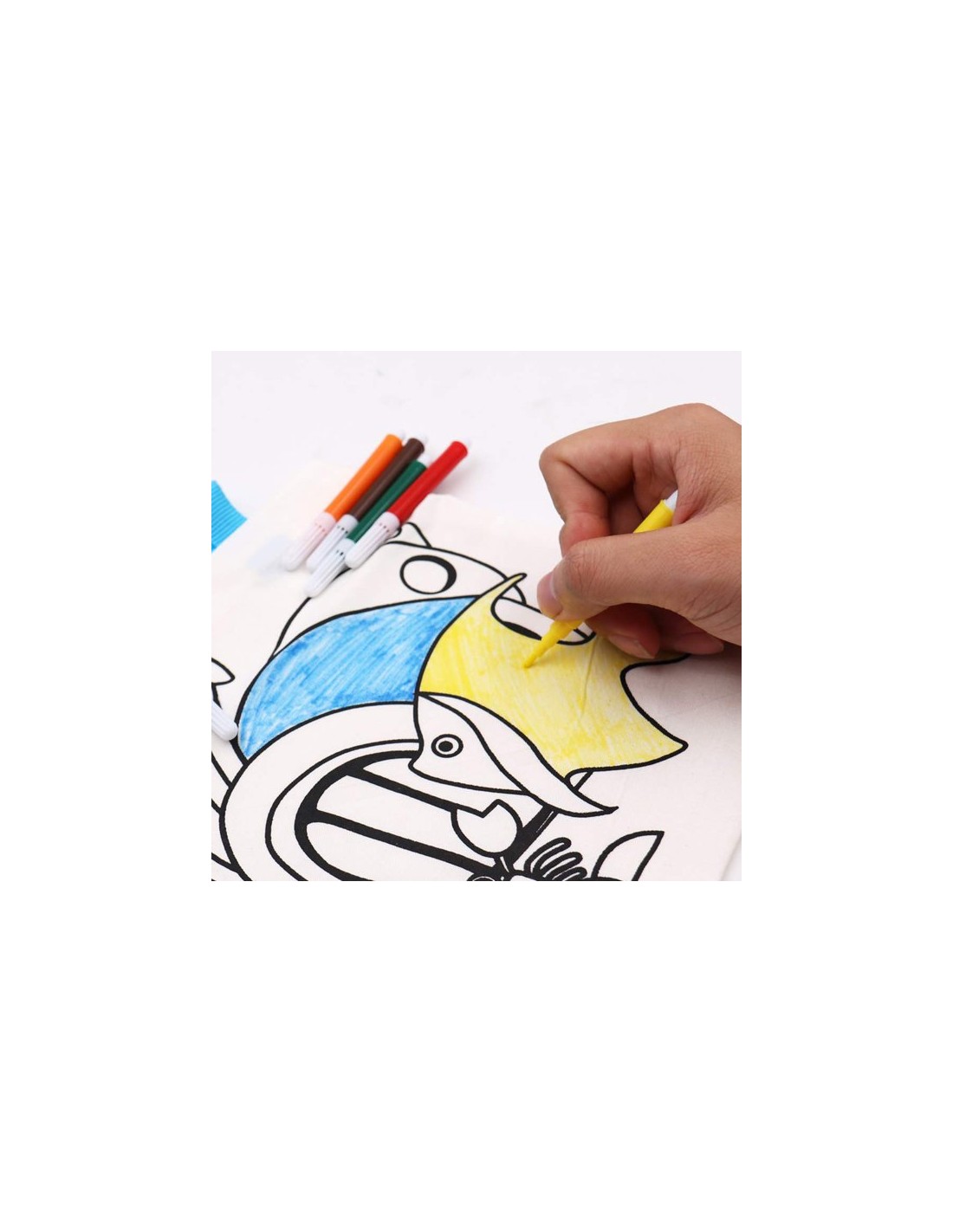 Daugkartinio naudojimo „pasidaryk pats“ ekologinis krepšys, piešimas akvarele žaislas vaikams, dovana Daugkartinio naudojimo „pasidaryk pats“ ekologinis krepšys, piešimas akvarele žaislas vaikams, dovana