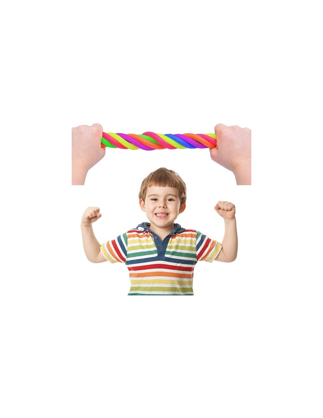 Fidget juostelė - virvutė silikoninė tampoma 2vnt.