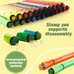 Flomasteriai markeriai nuplaunami su antspaudais / štampais 36 vnt. Flomasteriai markeriai nuplaunami su antspaudais / štampais 36 vnt.