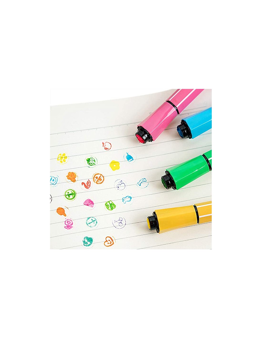 Flomasteriai markeriai nuplaunami su antspaudais / štampais 36 vnt. Flomasteriai markeriai nuplaunami su antspaudais / štampais 36 vnt.