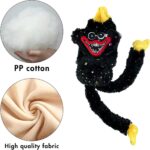 Huggy wuggy pliušinis žaislas juodas su blizgučiais Huggy wuggy pliušinis žaislas juodas su blizgučiais