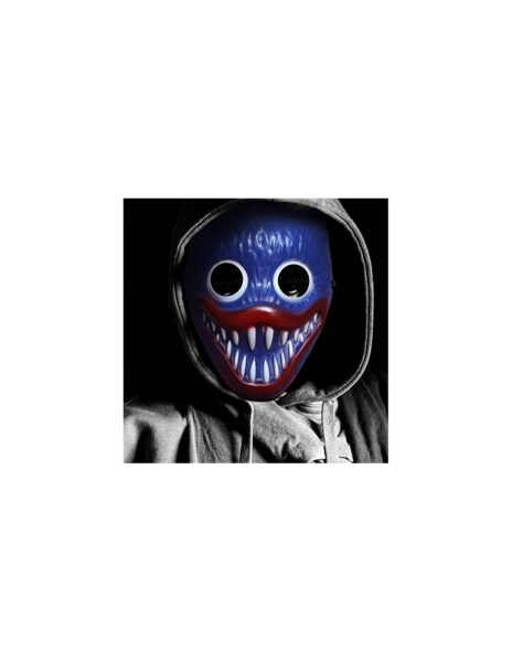 Huggy Wuggy Helovyno kaukė vakarėliui, mėlyna spalva Huggy Wuggy Helovyno kaukė vakarėliui, mėlyna spalva