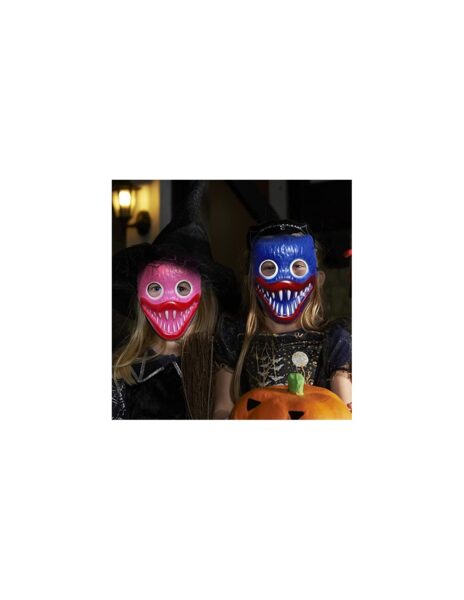 Huggy Wuggy Helovyno kaukė vakarėliui, mėlyna spalva Huggy Wuggy Helovyno kaukė vakarėliui, mėlyna spalva