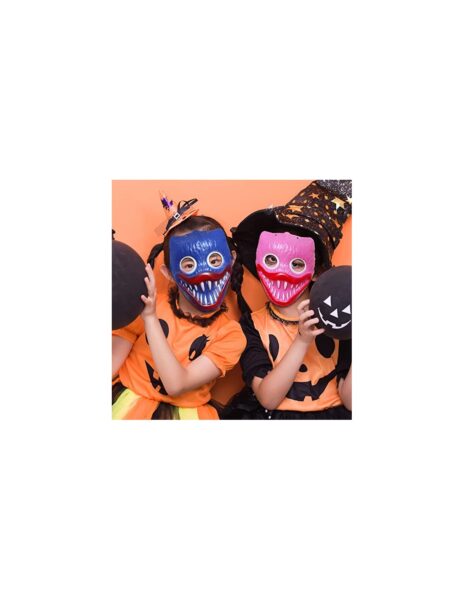 Huggy Wuggy Helovyno kaukė vakarėliui, mėlyna spalva Huggy Wuggy Helovyno kaukė vakarėliui, mėlyna spalva