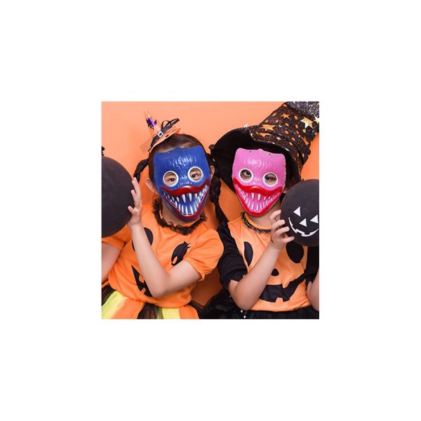 Huggy Wuggy Helovyno kaukė vakarėliui, mėlyna spalva Huggy Wuggy Helovyno kaukė vakarėliui, mėlyna spalva