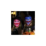 Huggy Wuggy Helovyno kaukė vakarėliui, rožinė spalva Huggy Wuggy Helovyno kaukė vakarėliui, rožinė spalva