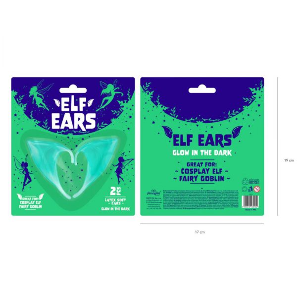 Helovynui Elfo ausys Goblinas šviečiančios tamsoje Helovynui Elfo ausys Goblinas šviečiančios tamsoje