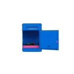 Taupyklė seifas vaikui elektroninė, garsai, su pin kodu, mėlyna spalva Taupyklė seifas vaikui elektroninė, garsai, su pin kodu, mėlyna spalva