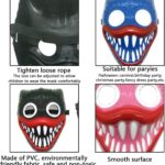 Huggy Wuggy Helovyno kaukės 3 vnt. vakarėliui Huggy Wuggy Helovyno kaukės 3 vnt. vakarėliui