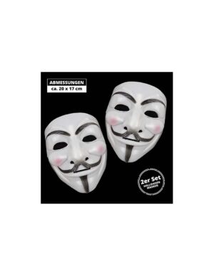 Kaukė Vendetta, 2vnt. Helovin vakarėliui VANVENE Anonymous