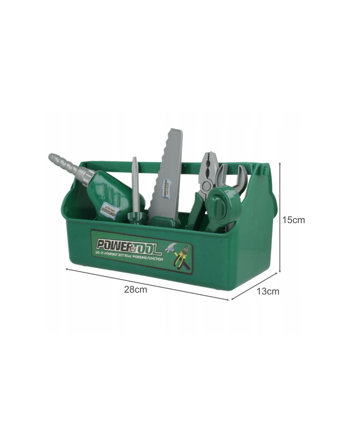 Įrankių rinkinys 14 dalių, su liniuote