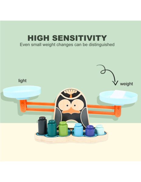 Medinis, balansinis žaidimas pingvinas matematikos mokymuisi Medinis, balansinis žaidimas pingvinas matematikos mokymuisi