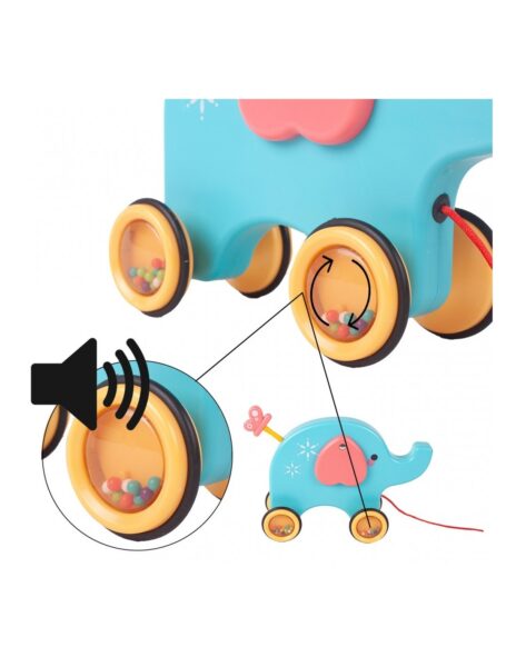 Tempiamas drambliukas, padeda mokytis vaikščioti, su šniūreliu Tempiamas drambliukas, padeda mokytis vaikščioti, su šniūreliu