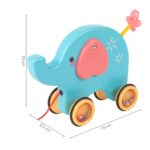 Tempiamas drambliukas, padeda mokytis vaikščioti, su šniūreliu Tempiamas drambliukas, padeda mokytis vaikščioti, su šniūreliu