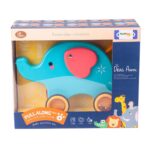 Tempiamas drambliukas, padeda mokytis vaikščioti, su šniūreliu Tempiamas drambliukas, padeda mokytis vaikščioti, su šniūreliu