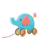 Tempiamas drambliukas, padeda mokytis vaikščioti, su šniūreliu Tempiamas drambliukas, padeda mokytis vaikščioti, su šniūreliu