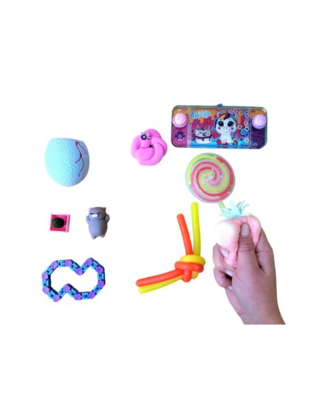 Žaislų rinkinys nykštukams10 vnt, modelinas, fidget Žaislų rinkinys nykštukams10 vnt, modelinas, fidget