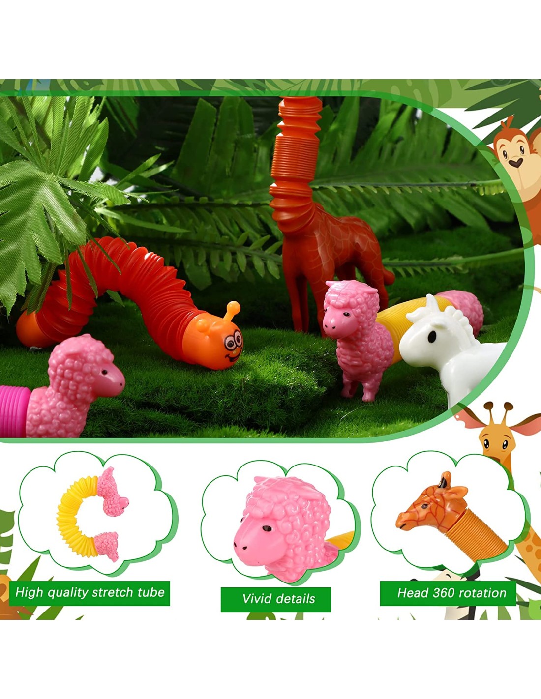 Žaislų rinkinys 3-7 m. vaikams, 10 vnt. Hulk pop it, fidget juostelės, gyvatėlė, dinozauras, modelinas Žaislų rinkinys 3-7 m. vaikams, 10 vnt. Hulk pop it, fidget juostelės, gyvatėlė, dinozauras, modelinas