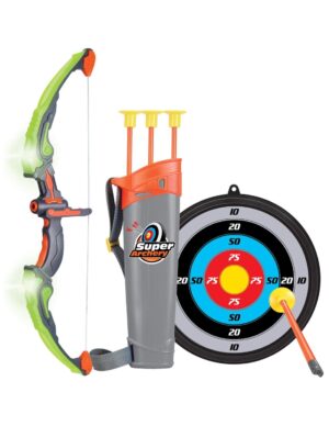 Šviečiantis lankas su 6 strėlėmis, taikinys - dartai, tinkamas lauke ir namuose