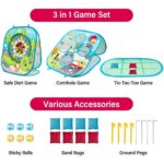 Žaidimas taikinys 3 in 1 išskleidžiamas stovas, kryžiukai, nuliukai, galima nešioti, tinkamas ir viduje ir lauke Žaidimas taikinys 3 in 1 išskleidžiamas stovas, kryžiukai, nuliukai, galima nešioti, tinkamas ir viduje ir lauke