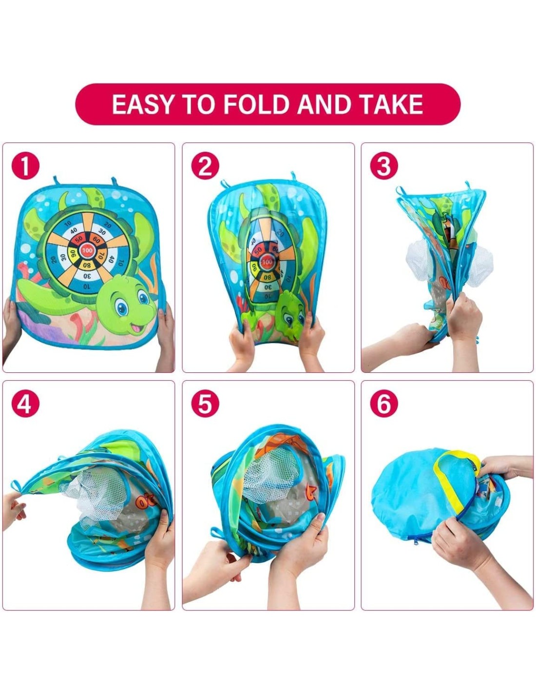 Žaidimas taikinys 3 in 1 išskleidžiamas stovas, kryžiukai, nuliukai, galima nešioti, tinkamas ir viduje ir lauke Žaidimas taikinys 3 in 1 išskleidžiamas stovas, kryžiukai, nuliukai, galima nešioti, tinkamas ir viduje ir lauke