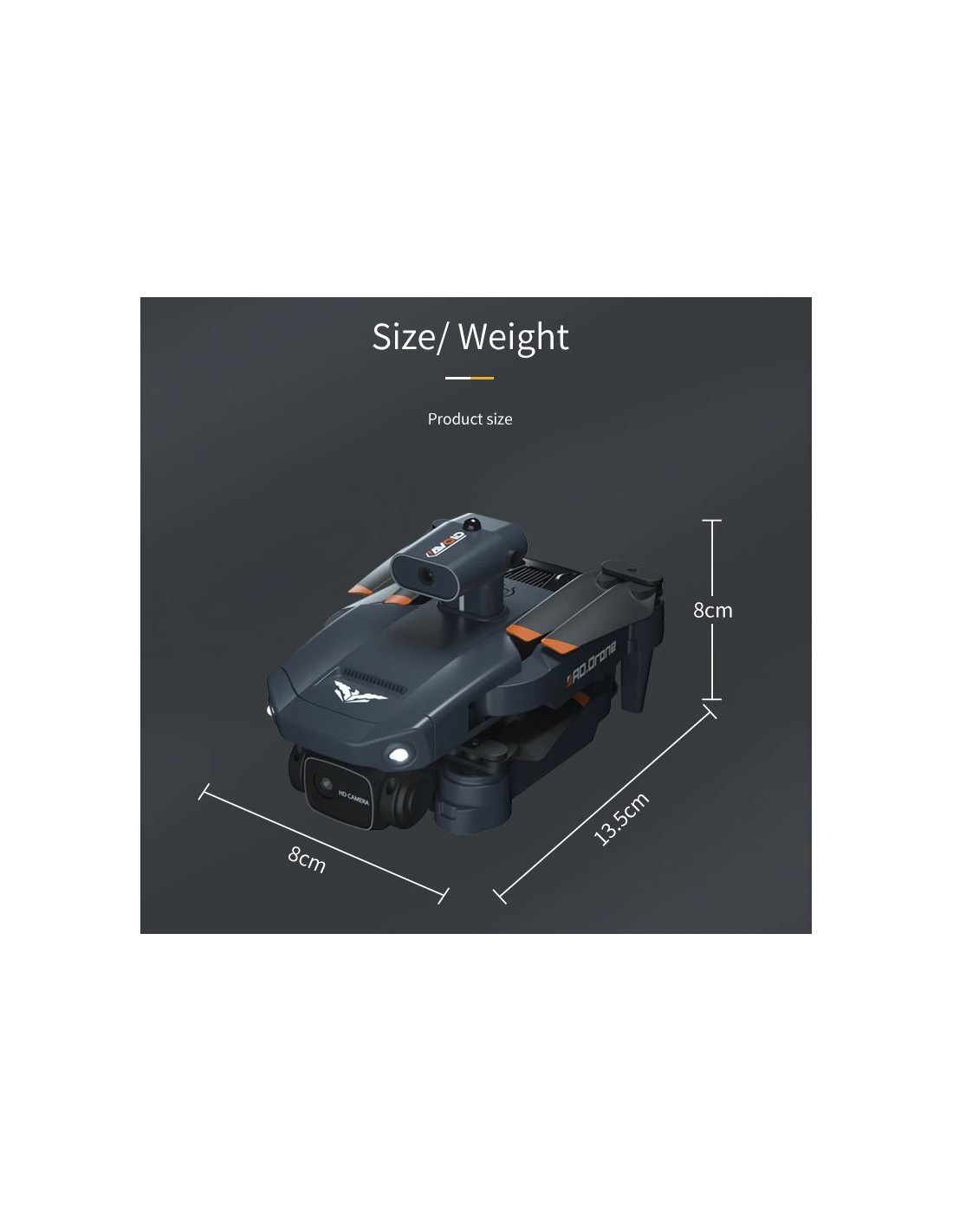 RC profesionalus dronas, 4 K kamera, kliūčių išvengimas