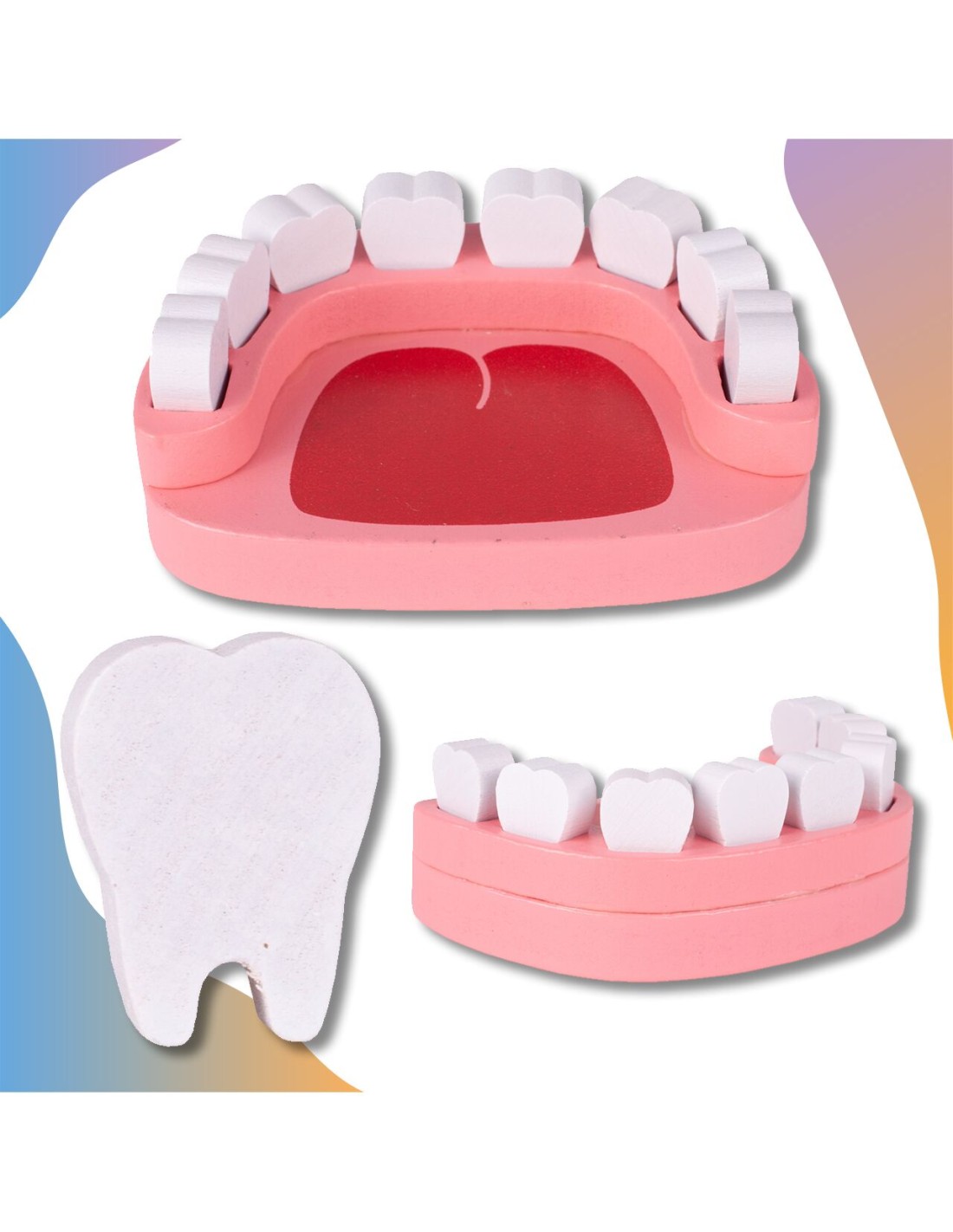 Daktaro rinkinys medinis, su rankine, klausymo aparatas, dantisto rinkinys Daktaro rinkinys medinis, su rankine, klausymo aparatas, dantisto rinkinys