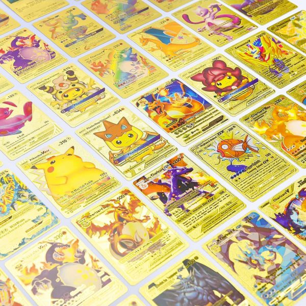 Pokemon kortos 10 vnt. auksinė kolekcija Gx Rare V serijos Vmax Rares
