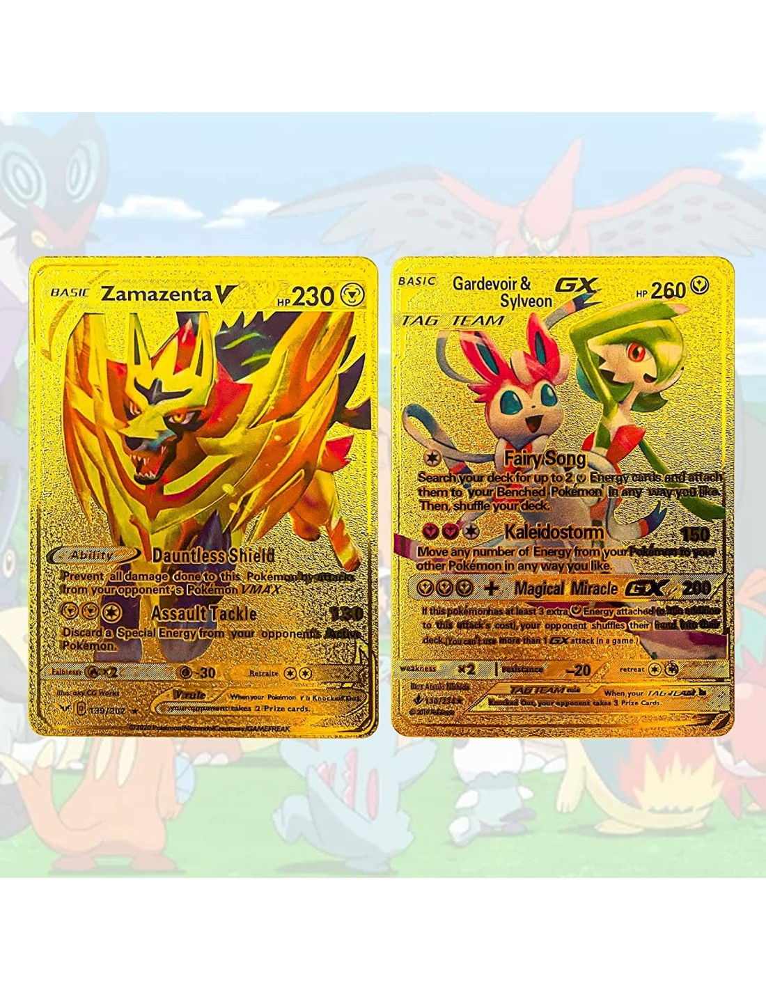 Pokemon kortos 10 vnt. auksinė kolekcija Gx Rare V serijos Vmax Rares Pokemon kortos 10 vnt. auksinė kolekcija Gx Rare V serijos Vmax Rares