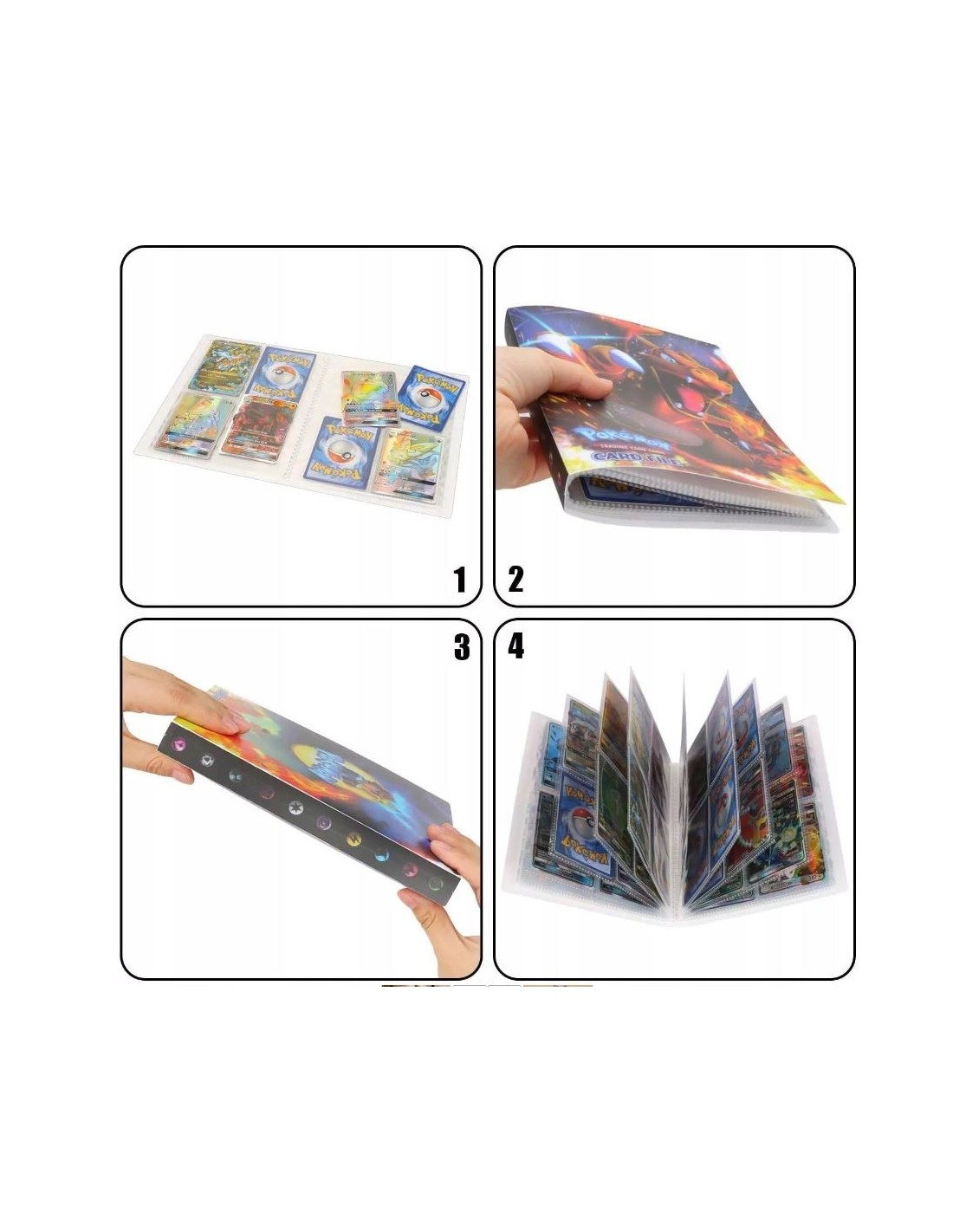 Pokemon albumas kortoms, talpa, 432 kortos Pokemon albumas kortoms, talpa, 432 kortos