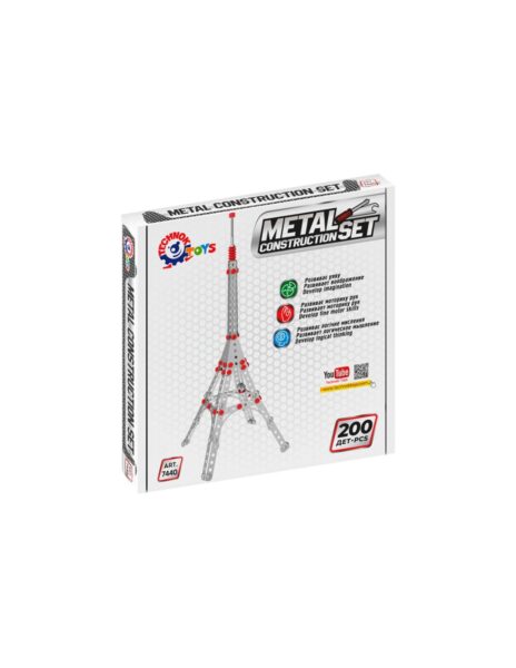 Metalinis konstruktorius Eifelio bokštas, 200 detalių Metalinis konstruktorius Eifelio bokštas, 200 detalių