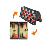 Magnetinių šaškių, šachmatų ir nardų rinkinys 3 in 1 Magnetinių šaškių, šachmatų ir nardų rinkinys 3 in 1