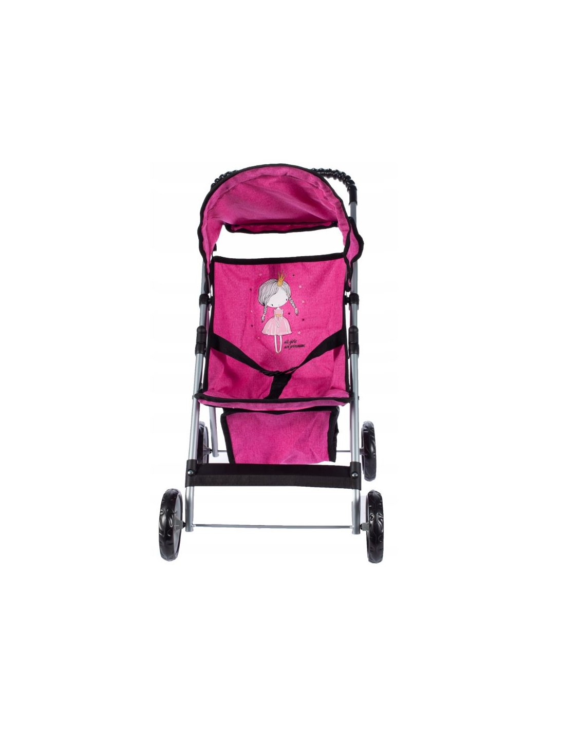 Vežimėlis lėlei vaikiškas, sulankstomas Vežimėlis lėlei vaikiškas, sulankstomas