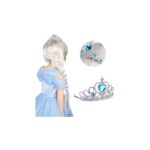 Elzos aksesuarų rinkinys - karūna, pirštinės plaukų kasa, lankelis ir burtų lazdelė Elzos aksesuarų rinkinys - karūna, pirštinės plaukų kasa, lankelis ir burtų lazdelė