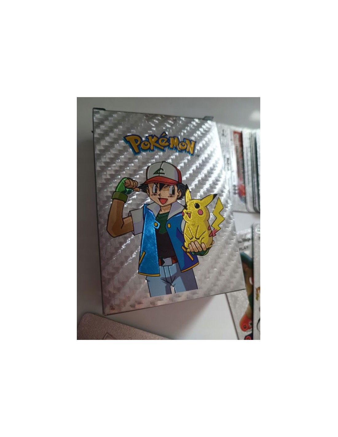 Pokemon kortos 55 vnt. sidabrinė kolekcija Charizard Vmax Pokemon kortos 55 vnt. sidabrinė kolekcija Charizard Vmax