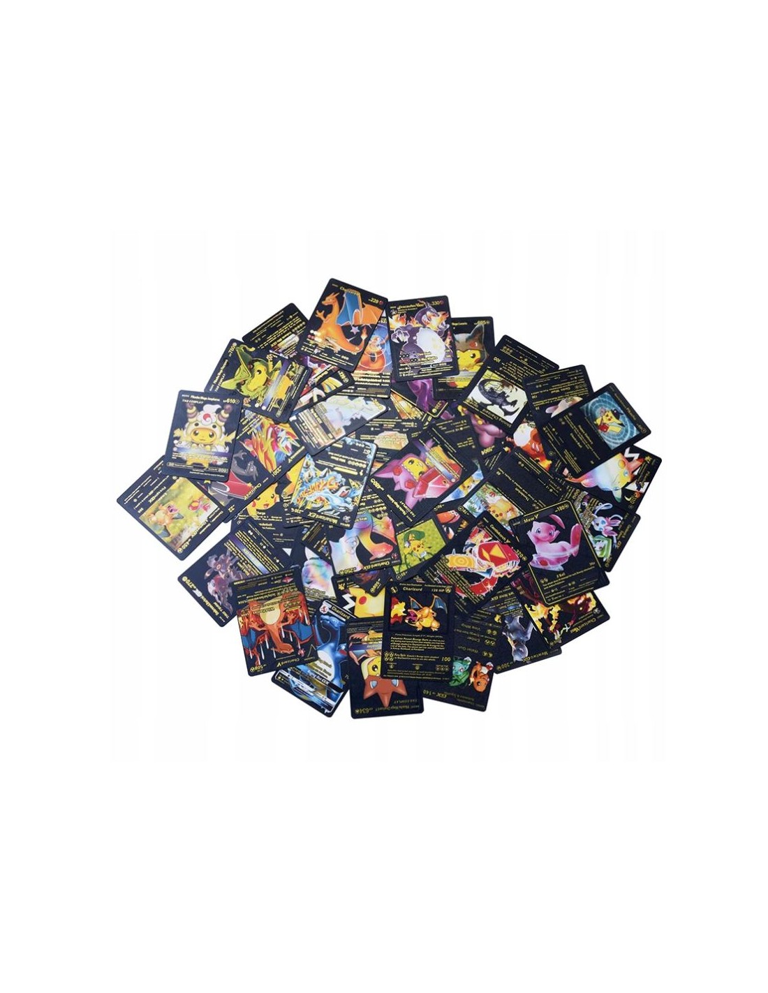 Pokemon kortos 55 vnt. juoda kolekcija Charizard Vmax Pokemon kortos 55 vnt. juoda kolekcija Charizard Vmax