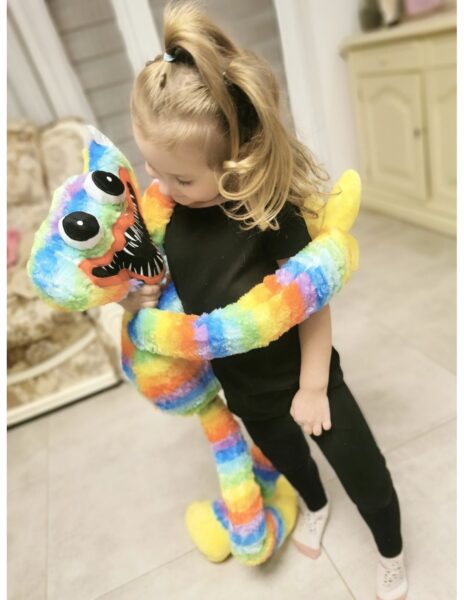 Huggy wuggy pliušinis žaislas 100 cm. aukštis, VIOLETINIS Huggy wuggy pliušinis žaislas 100 cm. aukštis, VIOLETINIS