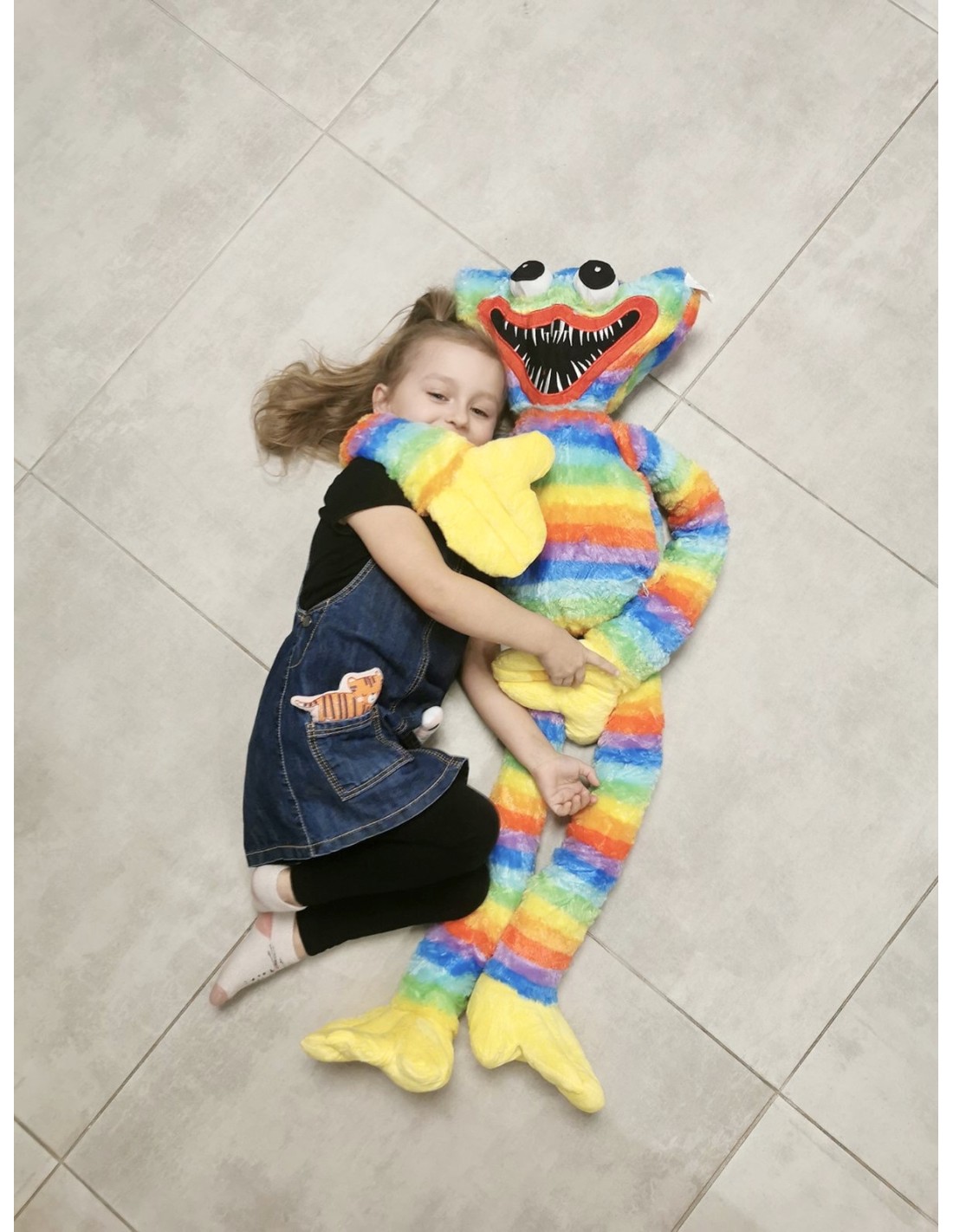 Huggy wuggy pliušinis žaislas 100 cm. aukštis, ŽALIAS Huggy wuggy pliušinis žaislas 100 cm. aukštis, ŽALIAS