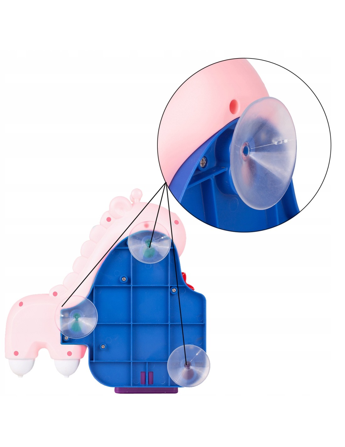 Vonios žaislas, tvirtinamas prie šono, žirafa