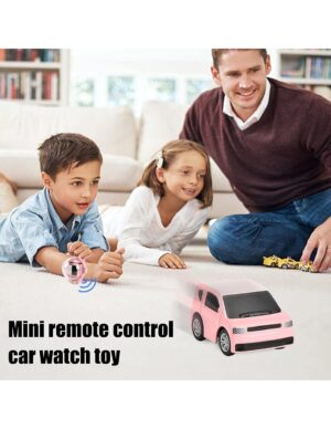 Mini nuotolinio valdymo automobilis laikrodis valdymo pultas, rožinė spalva