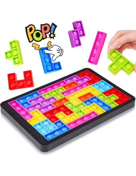 Pop it dėlionė TETRIS, fidget antistresinis žaidimas
