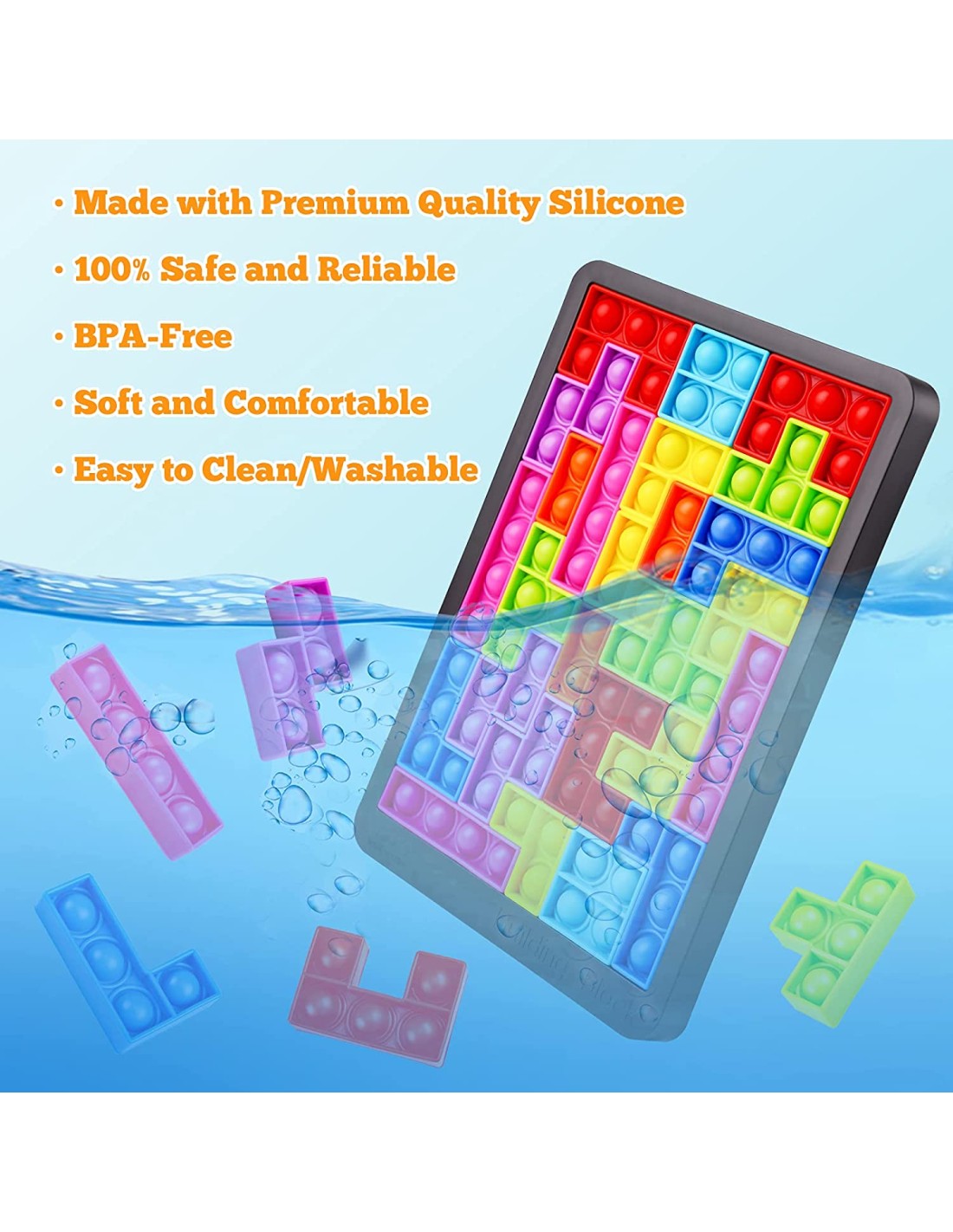 Pop it dėlionė TETRIS, fidget antistresinis žaidimas Pop it dėlionė TETRIS, fidget antistresinis žaidimas