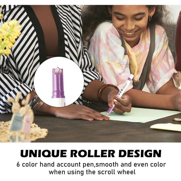 LINEAR spalvoti žymekliai/flomasteriai/markeriai, 6 spalvos, rašantis ornamentais LINEAR spalvoti žymekliai/flomasteriai/markeriai, 6 spalvos, rašantis ornamentais