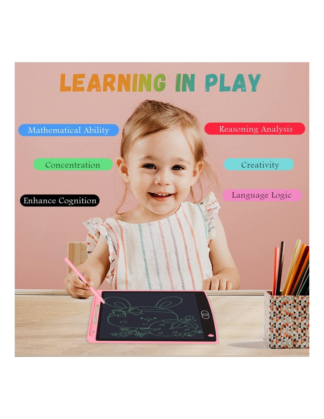 LCD rašymo/piešimo 8,5 colio lentelė LCD rašymo/piešimo 8,5 colio lentelė