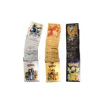 Pokemon kortos 165 vnt. kolekcija Charizard Vmax, juodos, auksinės ir sidabrinė spalvos pakuotės po 55 vnt.