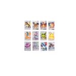 Pokemon kortos 165 vnt. kolekcija Charizard Vmax, juodos, auksinės ir sidabrinė spalvos pakuotės po 55 vnt.