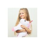 Švelnus pliušinis vienaragis su tašyte Švelnus pliušinis vienaragis su tašyte