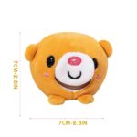 Suspaudžiamas antistresinis fidget pliušo kamuoliukas pakabutis Suspaudžiamas antistresinis fidget pliušo kamuoliukas pakabutis