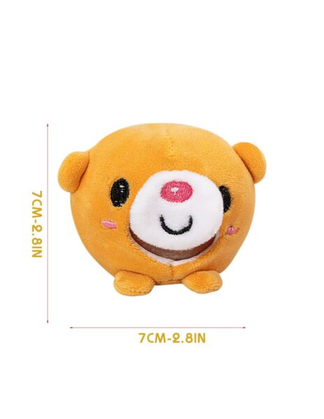 Suspaudžiamas antistresinis fidget pliušo kamuoliukas pakabutis Suspaudžiamas antistresinis fidget pliušo kamuoliukas pakabutis