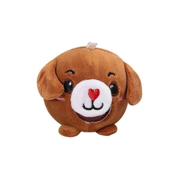 Suspaudžiamas antistresinis fidget pliušo kamuoliukas pakabutis Suspaudžiamas antistresinis fidget pliušo kamuoliukas pakabutis